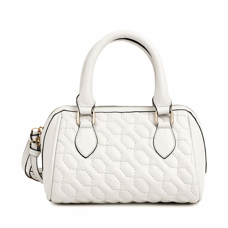 KLEIO Quilted Vegan Leather Medium Handbag with Pouch & Sling for Women & Girls - Image 3